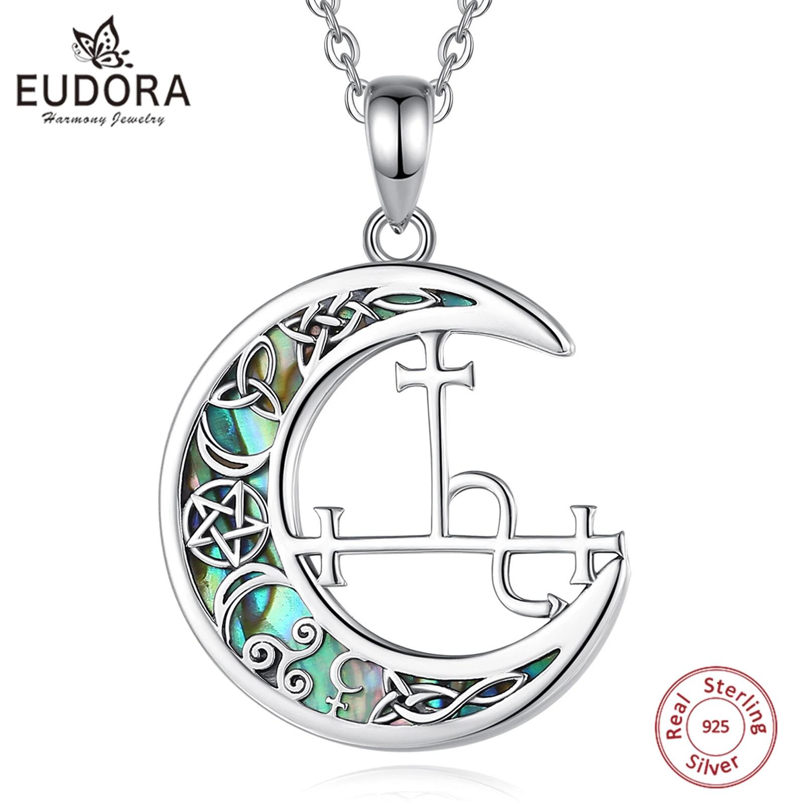925 Sterling Silver Chain Necklace Men - Eudora 925 Sterling Silver Lilith Moon