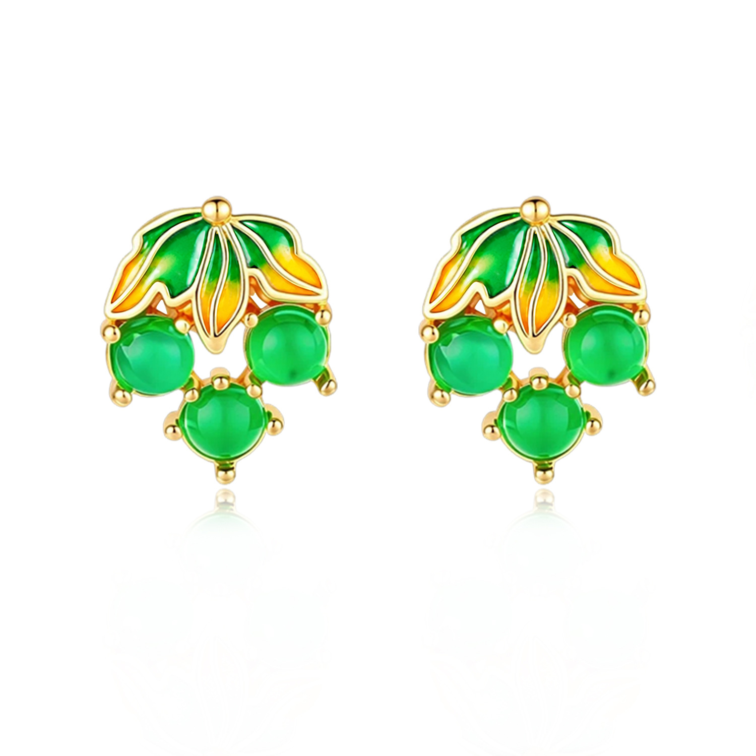 Burmese Jadeite Grape Earrings - огляд і ціна Earrings