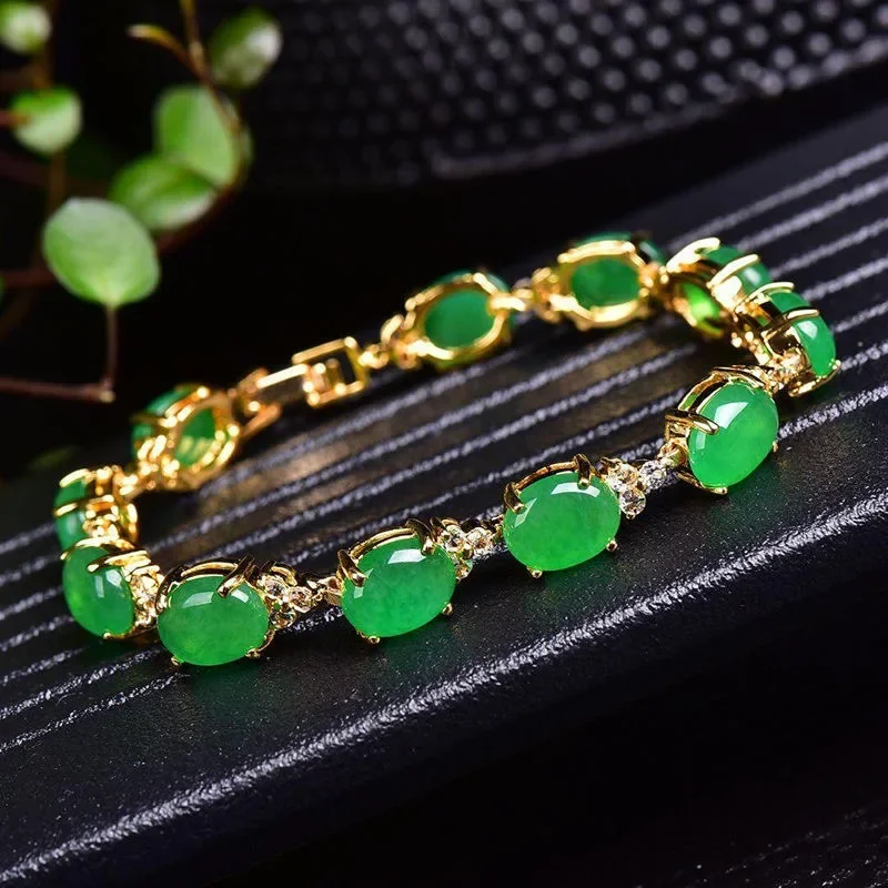 Natural Green Jade Agate LOVE  - огляд і ціна Bracelets