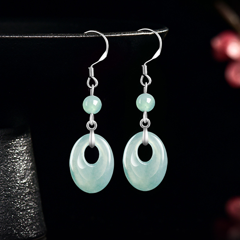 Myanmar Jadeite Ring Earrings  - огляд і ціна Earrings