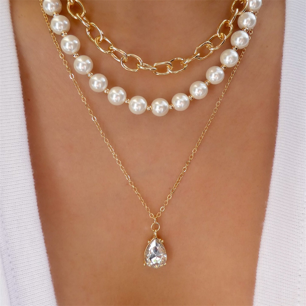 Trendy Gold-plate Geometric Be - огляд і ціна Pearl Choker Necklace Vintage