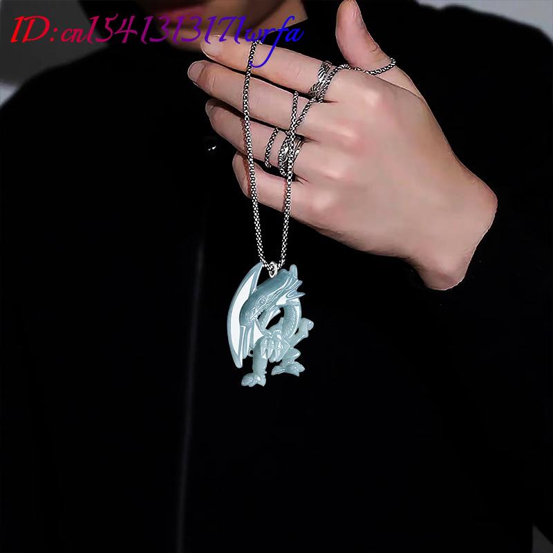 Blue Myanmar Jadeite Dragon Pe - огляд і ціна Necklaces