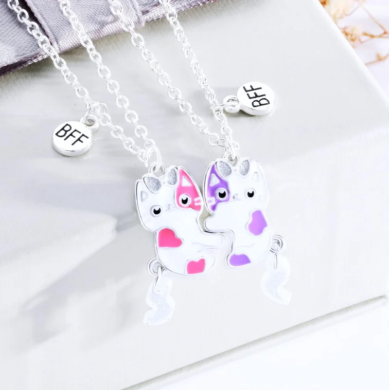 2Pcs Best Friend Pendant Gifts - огляд і ціна Magnetic Couple Matching Necklaces