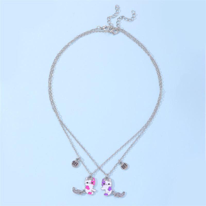 2Pcs Best Friend Pendant Gifts - огляд і ціна Magnetic Couple Matching Necklaces