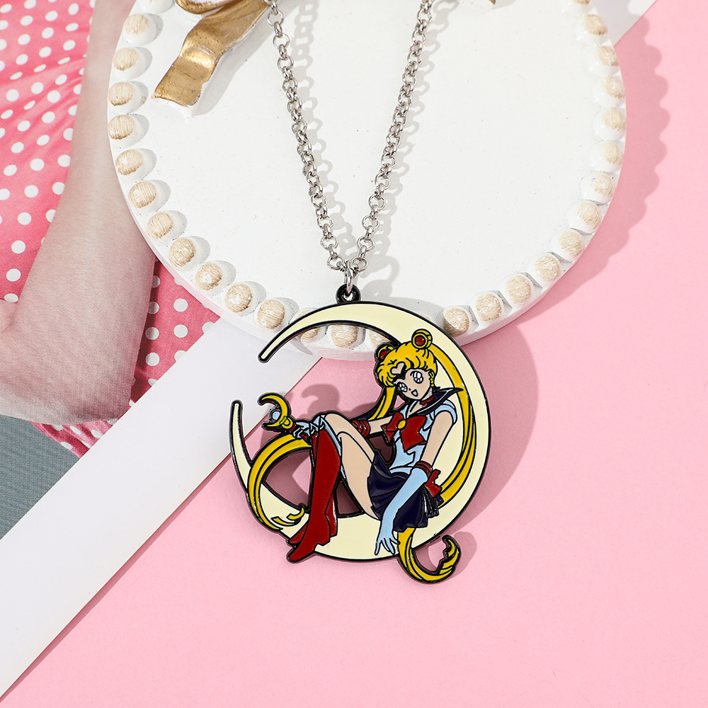 Sweet Anime Metal Enamel Neckl - огляд і ціна Anime Pendant Necklace