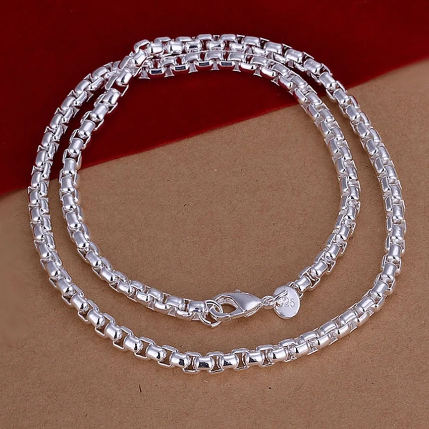 45-60cm 925 Sterling Silver Ne - огляд і ціна 925 Sterling Silver Chain Necklace Men