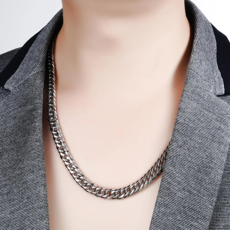 925 Sterling Silver 45-60cm 10 - огляд і ціна Cuban Link Chain 12Mm