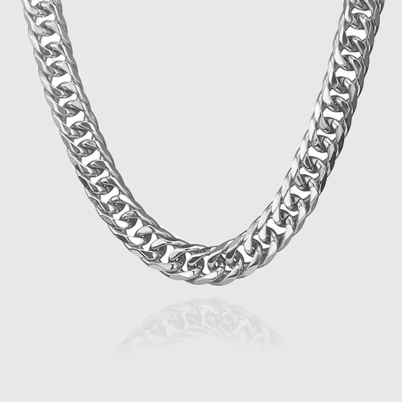 925 Sterling Silver 45-60cm 10 - огляд і ціна Cuban Link Chain 12Mm