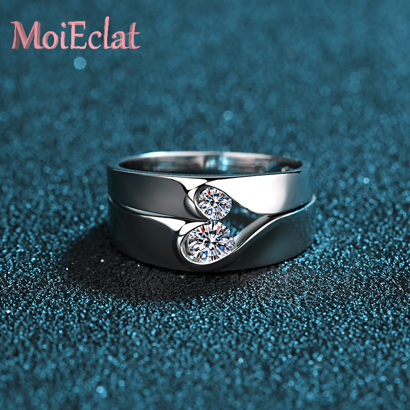 Sparkling Platinum Pt950 Lover - огляд і ціна Moissanite Engagement Ring 1 Carat