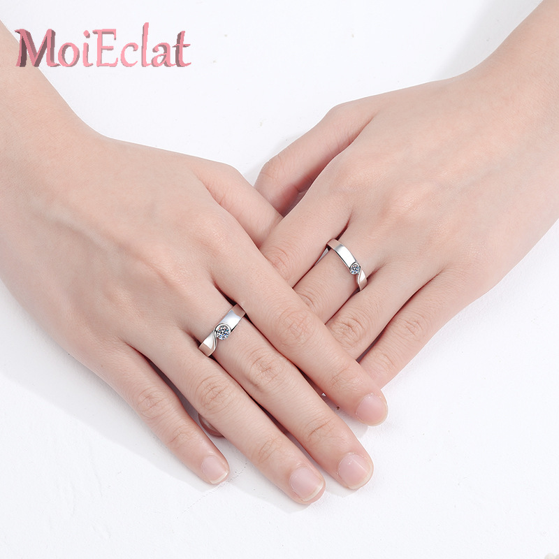 Sparkling Platinum Pt950 Lover - огляд і ціна Moissanite Engagement Ring 1 Carat
